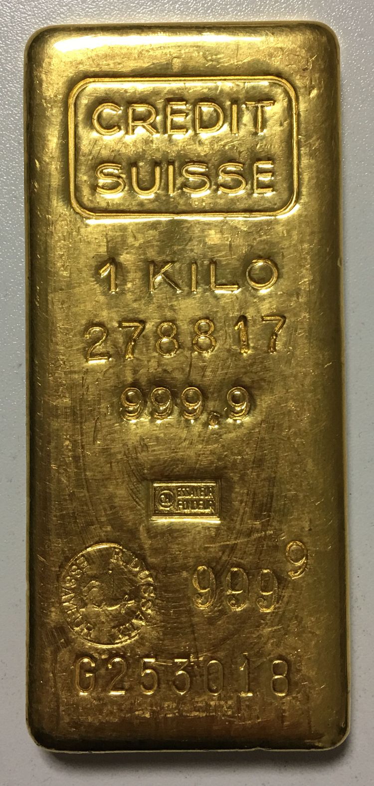 1000g Goldbarren Credit Suisse