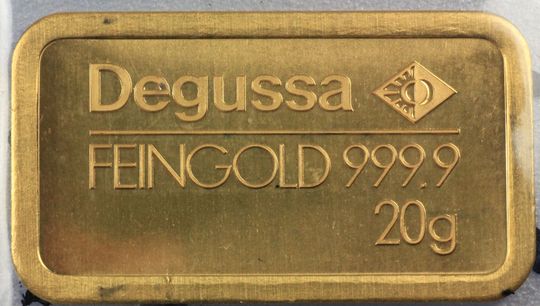 20g Gold Degussa, neue Prägung