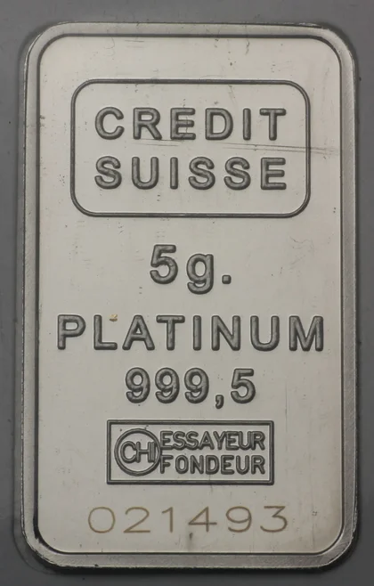 5g Platinbarren Credit Suisse