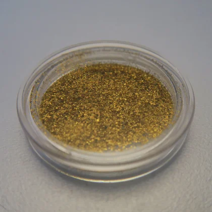 unbehandeltes Naturgold aus dem Rhein bei Karlsruhe