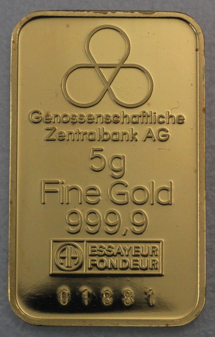 5g Fine Gold Genossenschaftliche Zentralbank AG