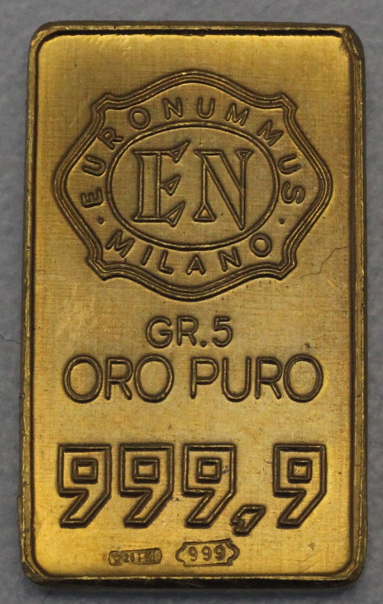 5g Oro Puro EN Euronummus Milano