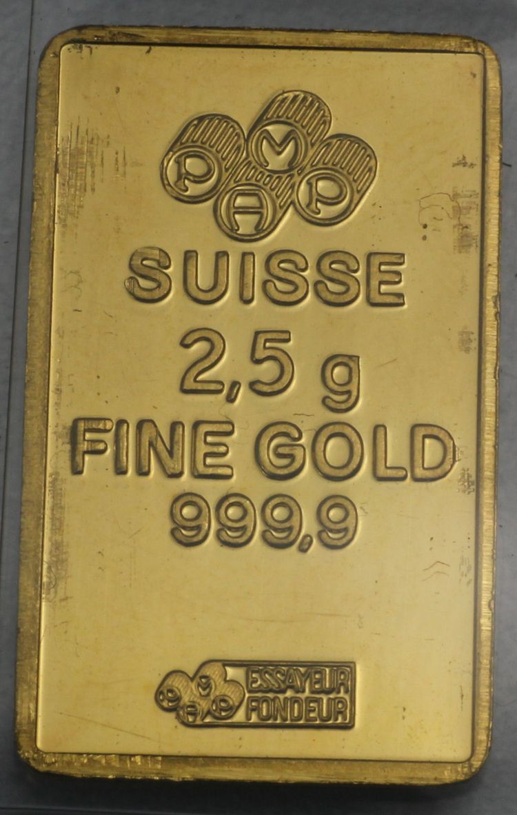 2,5g Goldbarren PAMP 2,5g Goldbarren PAMP