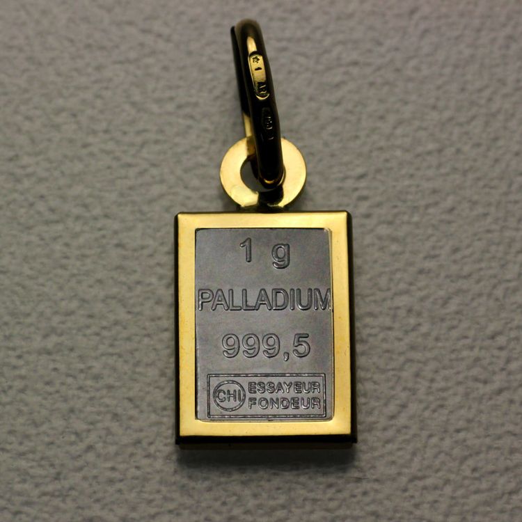 1g Palladiumbarren Anhänger 1g Palladiumbarren Anhänger