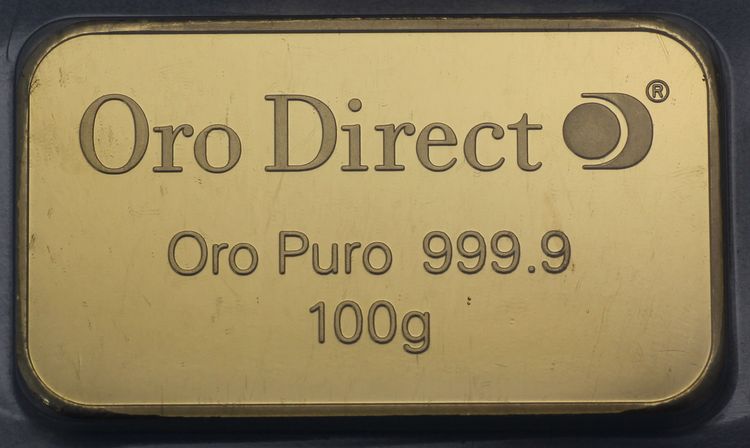 100g Goldbarren Oro Direct