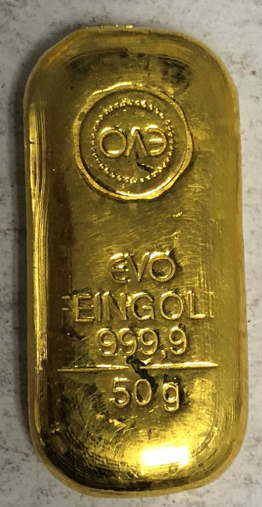 50g Goldbarren EVO