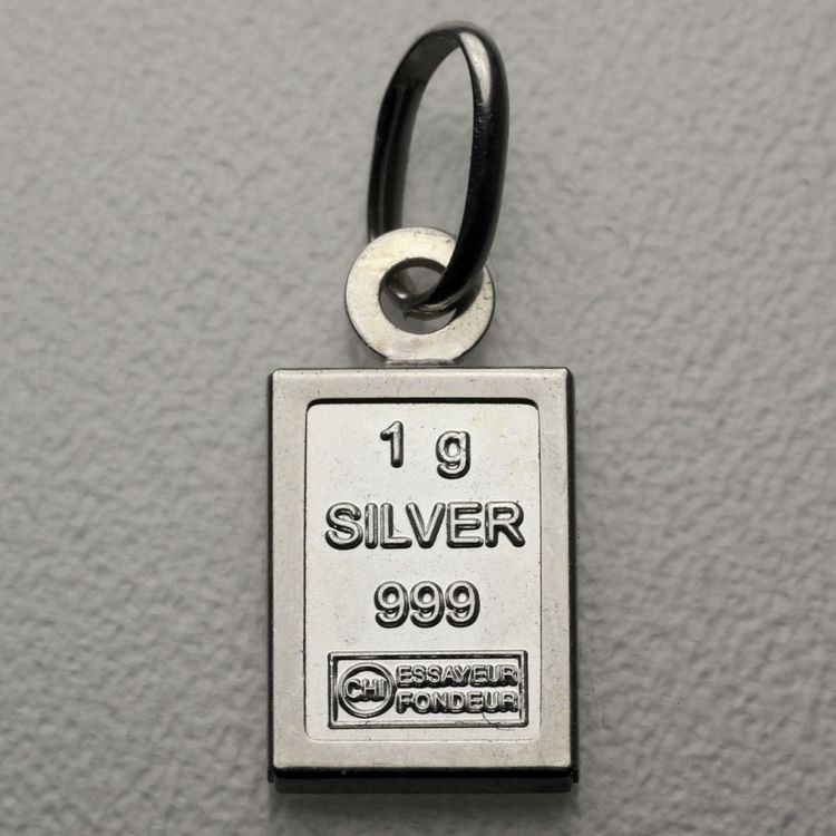 1g Silberbarren Anhänger 1g Silberbarren Anhänger