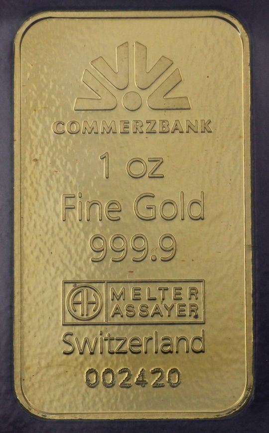 1oz Commerzbank Goldbarren