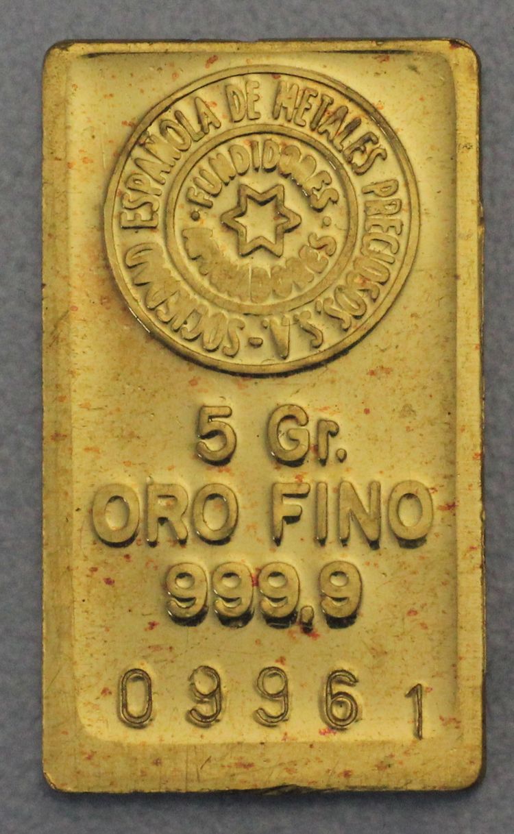 5g Oro Fino Espanola de Metales Preciosos