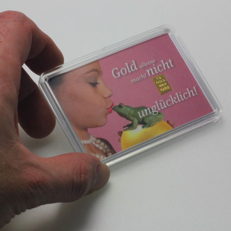 1g Feingoldbarren als Geschenk mit Zertifikat 1g Feingoldbarren als Geschenk mit Zertifikat