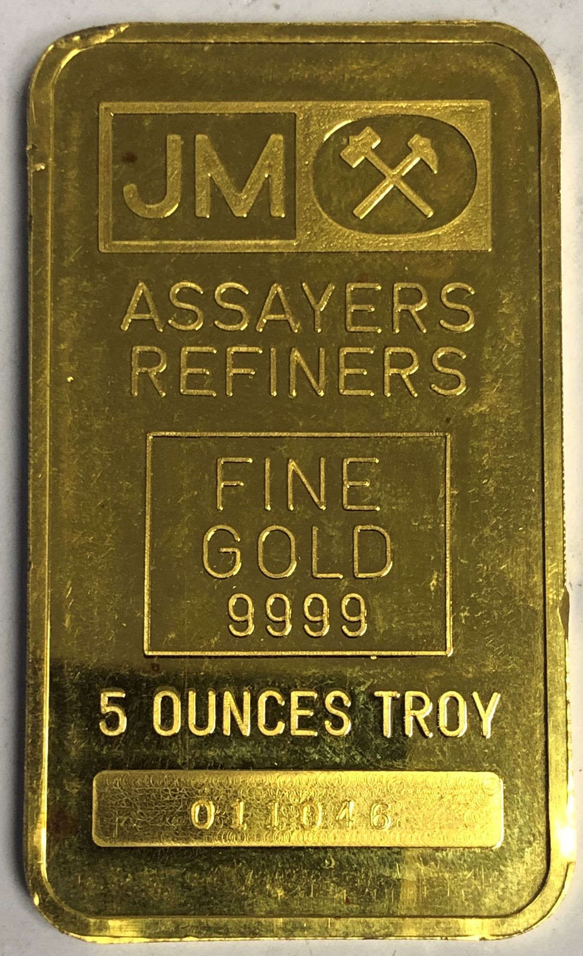 5oz Goldbarren Johnson Matthey