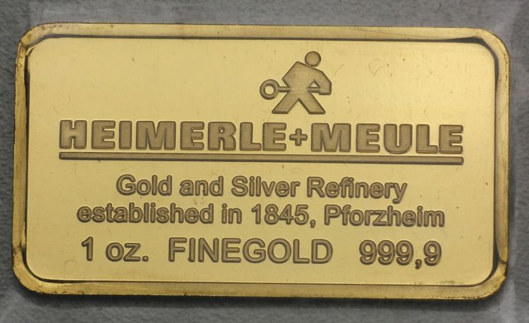 1oz Goldbarren Heimerle + Meule 1oz Goldbarren Heimerle + Meule