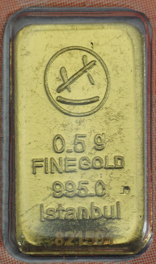0,5g Goldbarren Istanbul mit nur 995er Feingehalt