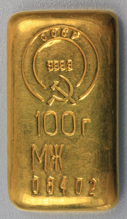 100g Goldbarren CCCP