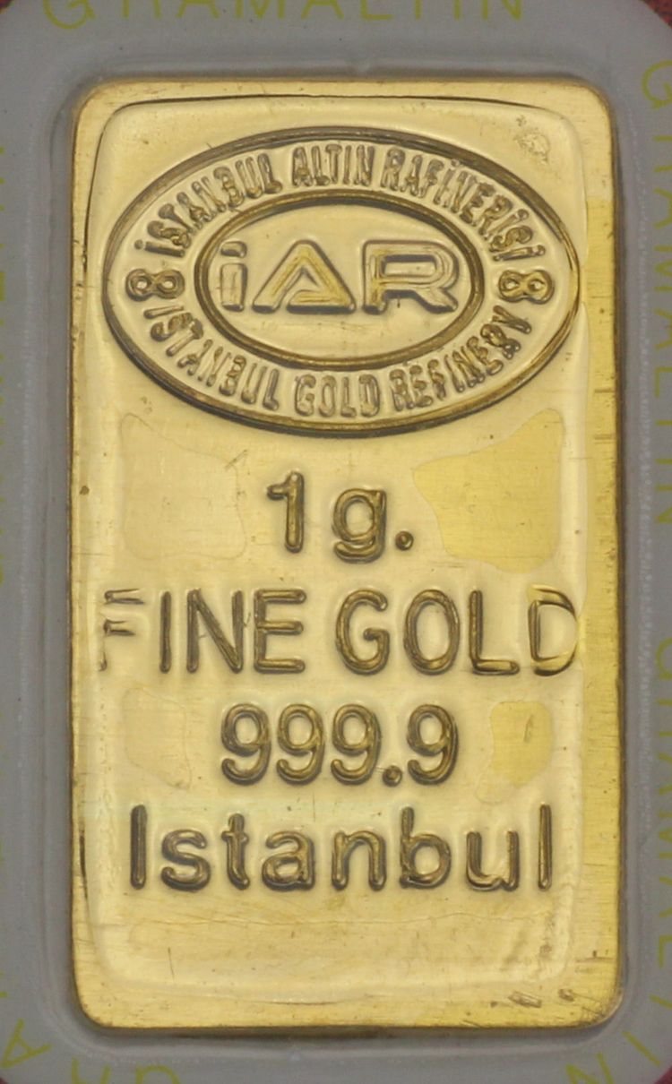 1g Goldbarren IAR Istanbul
