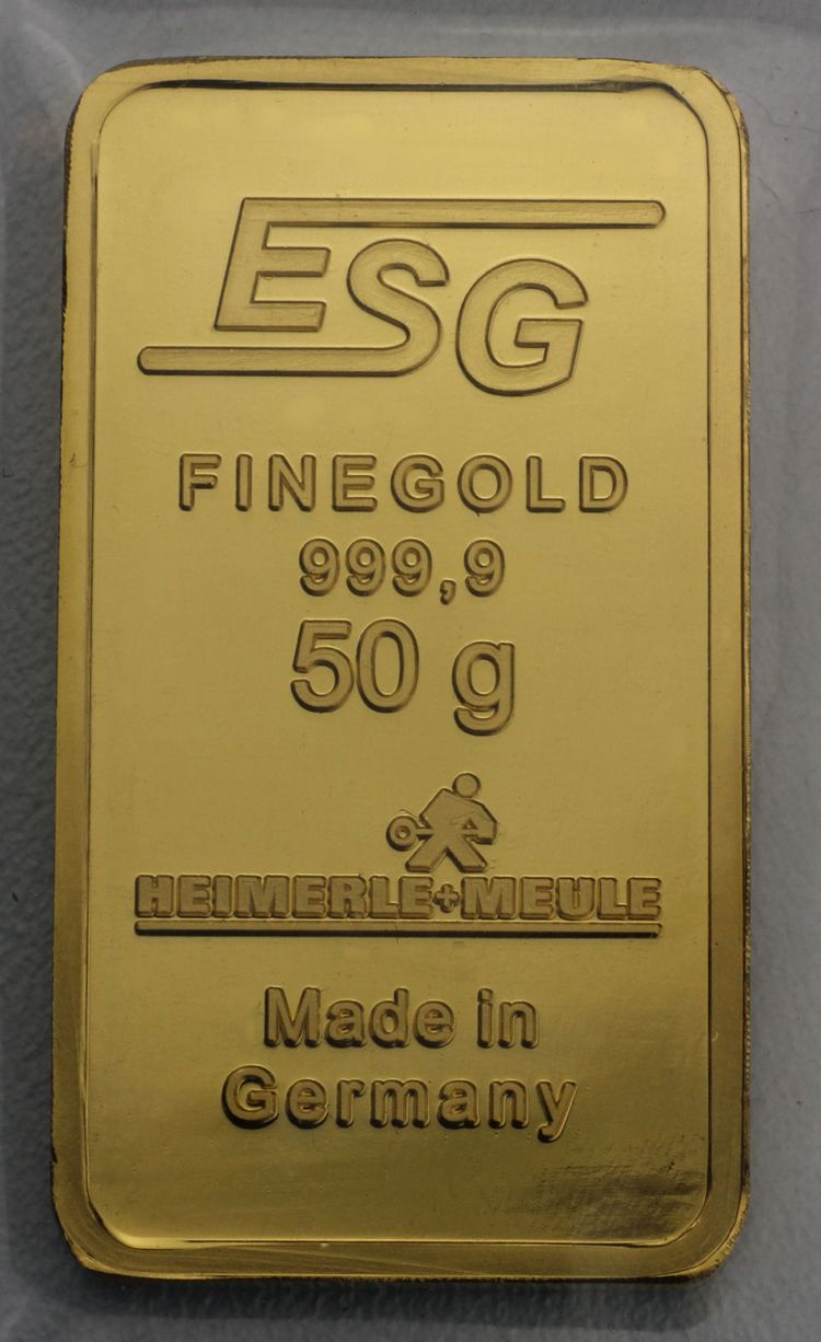 50g Feingoldbarren ESG