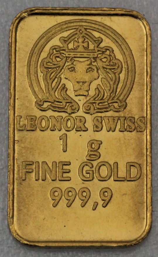 1g Goldbarren Leonor-Swiss