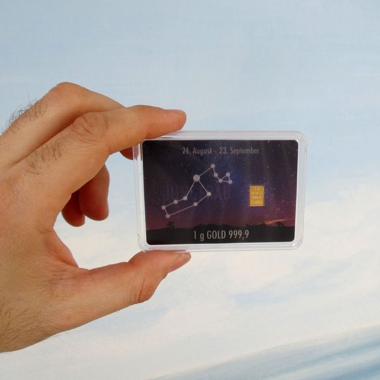 Goldbarrengeschenk Sternzeichen Jungfrau Goldbarrengeschenk Sternzeichen Jungfrau