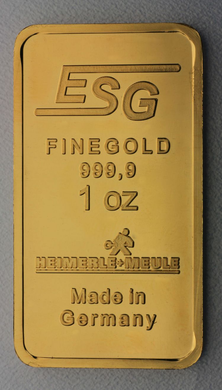 1oz Goldbarren ESG