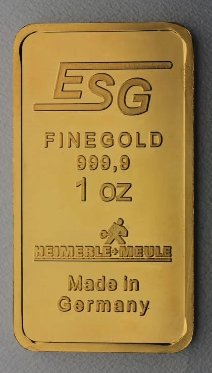 1oz Goldbarren ESG