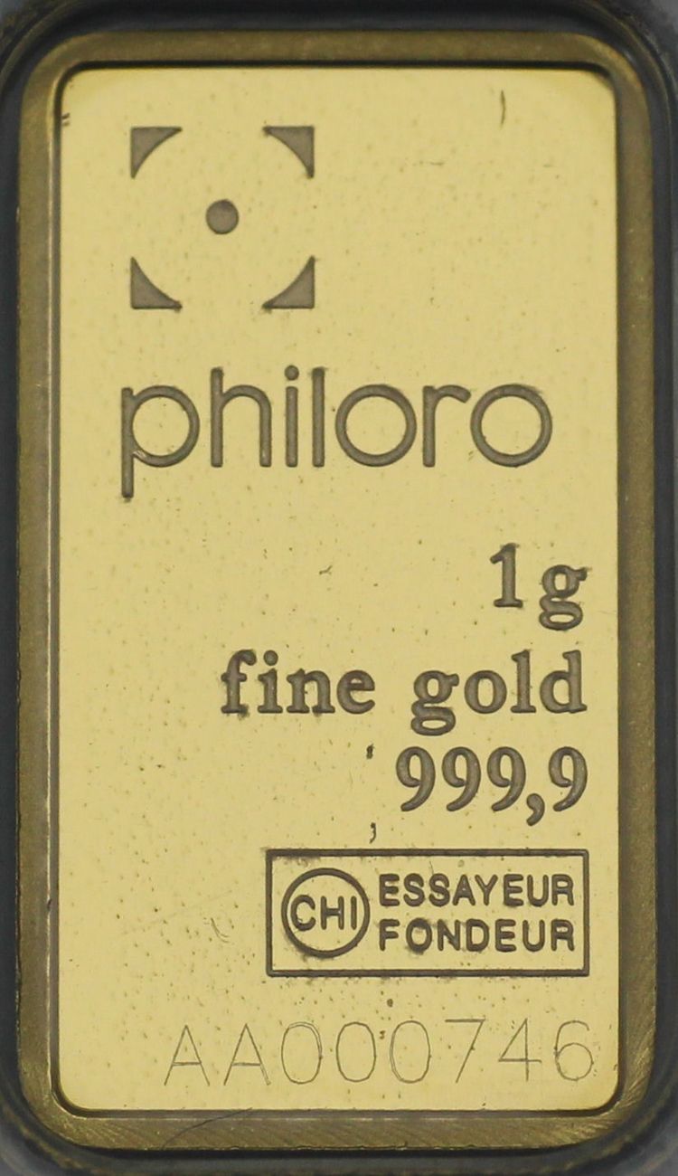 Philoro Goldbarren 1g