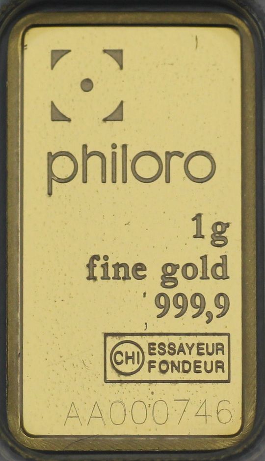 Philoro Goldbarren 1g