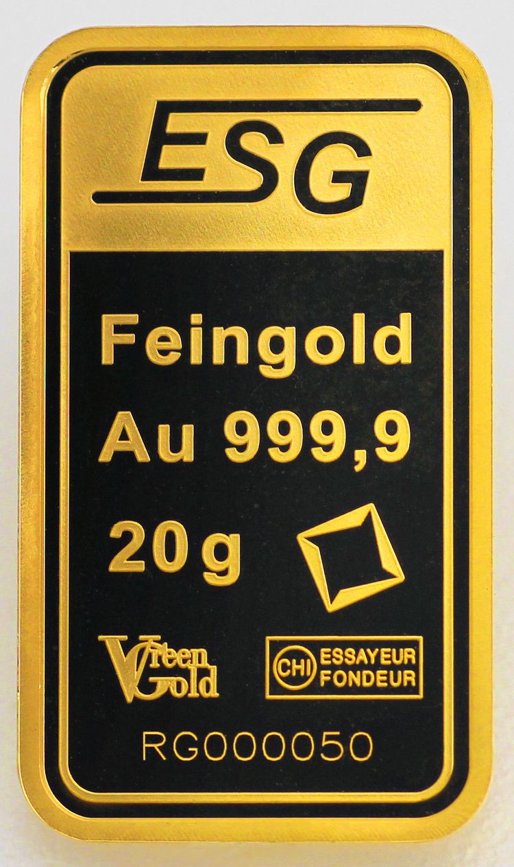 20g Auropelli Goldbarren ESG-Valcambi