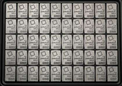50g Palladium CombiBar Valcambi