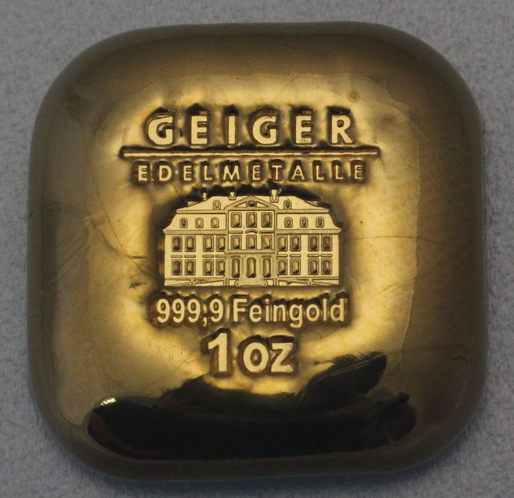 1oz Gussbarren Geiger Edelmetalle