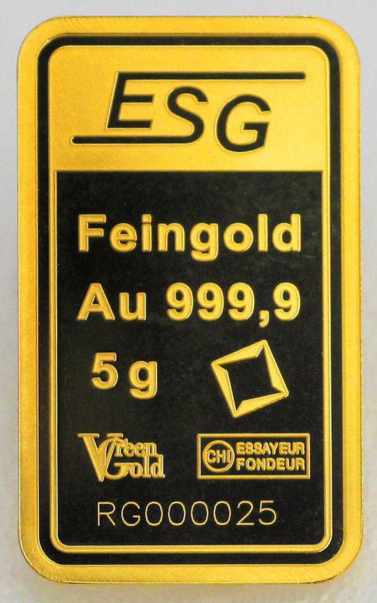 5g Goldbarren ESG-Valcambi 5g Goldbarren ESG-Valcambi