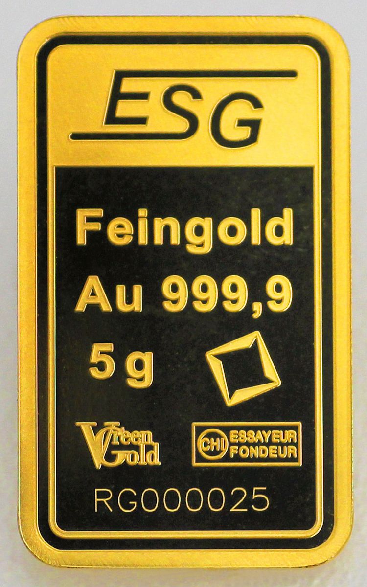 5g Goldbarren ESG-Valcambi 5g Goldbarren ESG-Valcambi