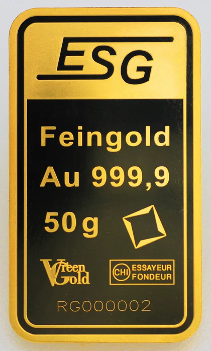 50g Auropelli Goldbarren ESG-Valcambi