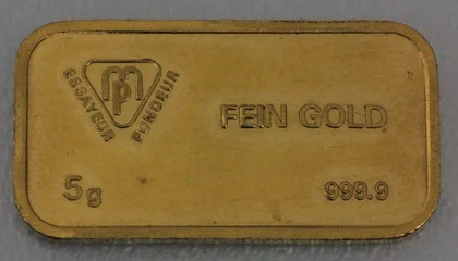 Bank Leu Goldbarren 5g