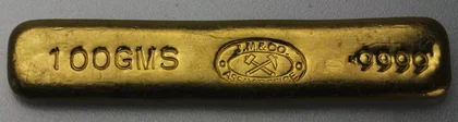 100g Goldbarren Johnson Matthey Stangenform