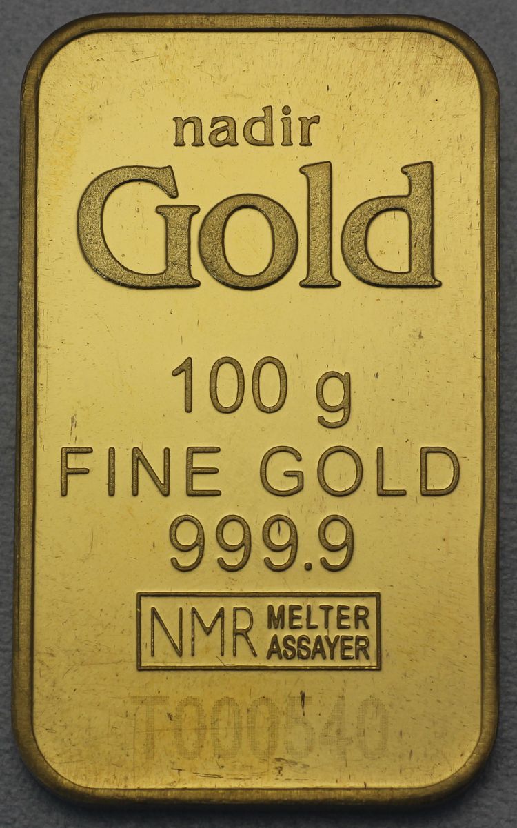 100g Goldbarren Nadir Gold