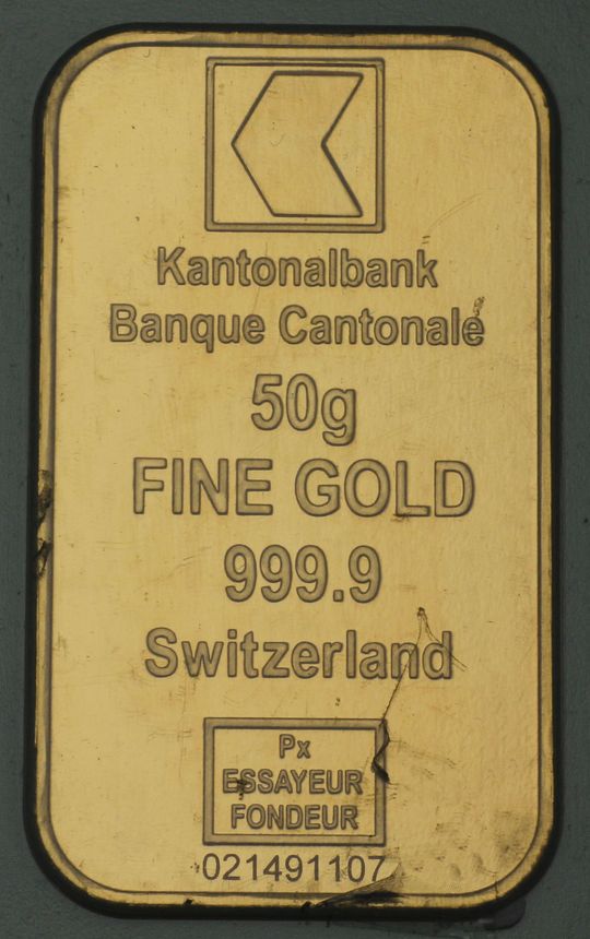 50g Gold Banque Cantonale