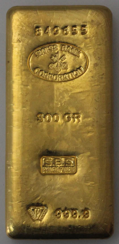 500g Goldbarren SBS