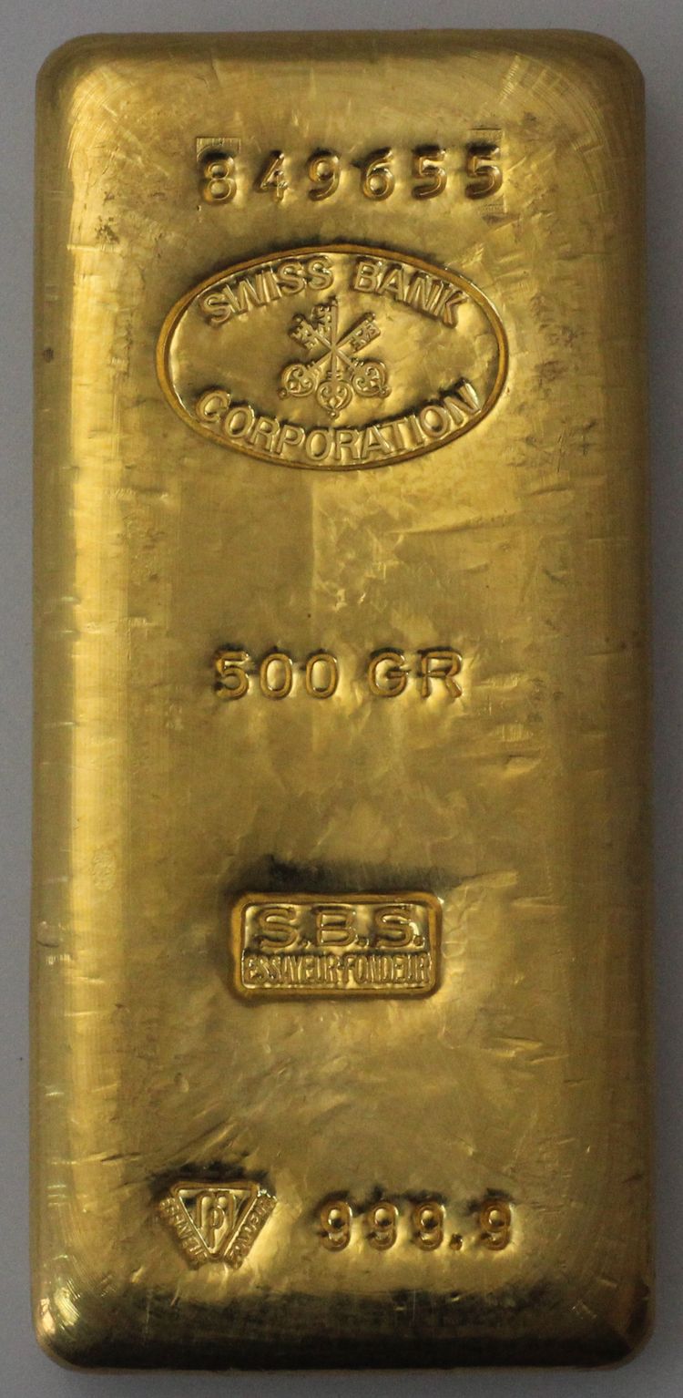 500g Goldbarren SBS