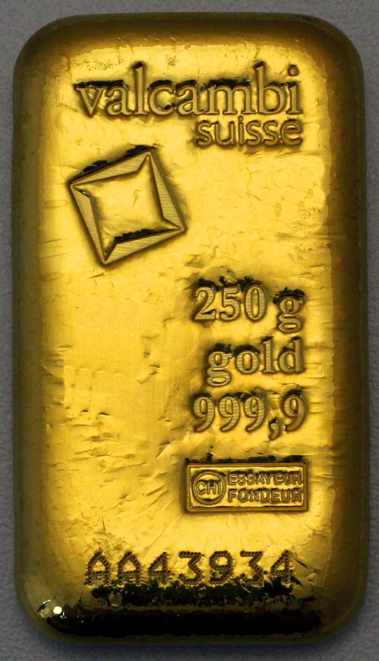 250g Gold Valcambi