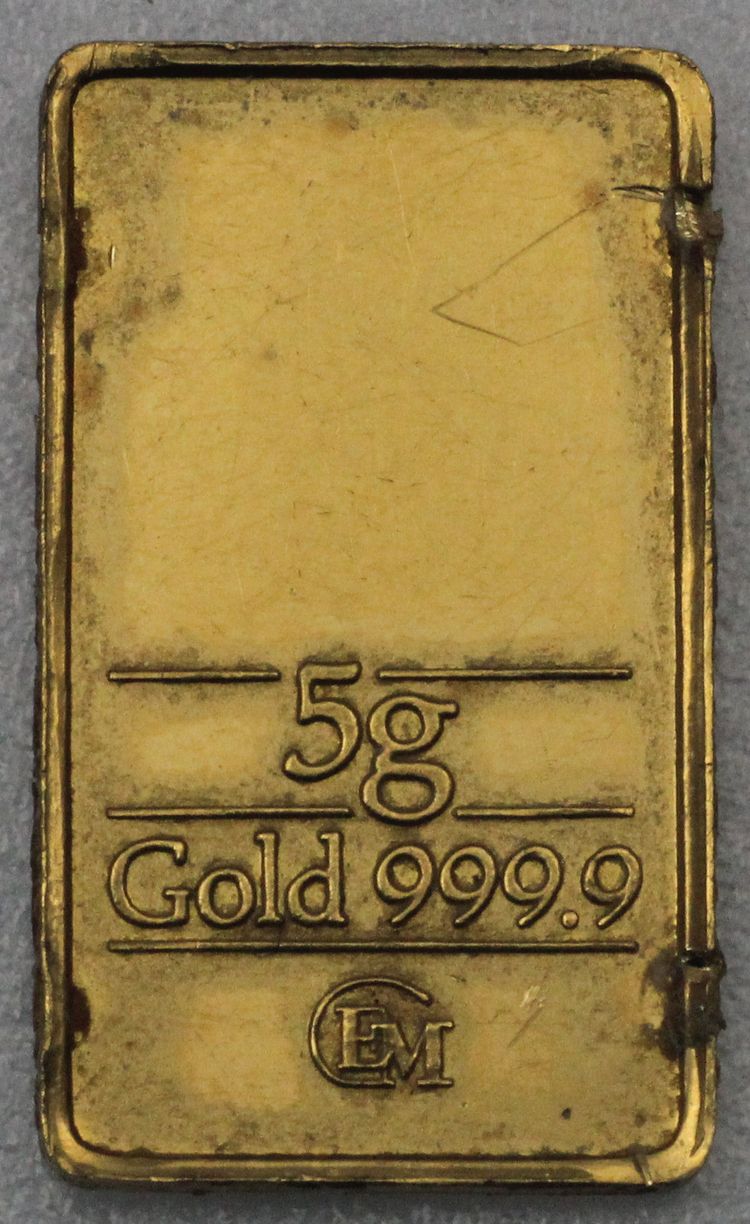 5g Goldbarren CEM