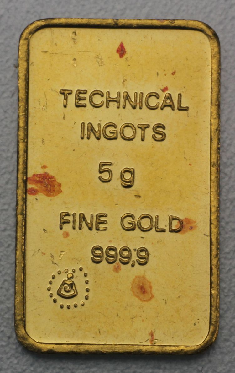 5g Au Technical Ingots