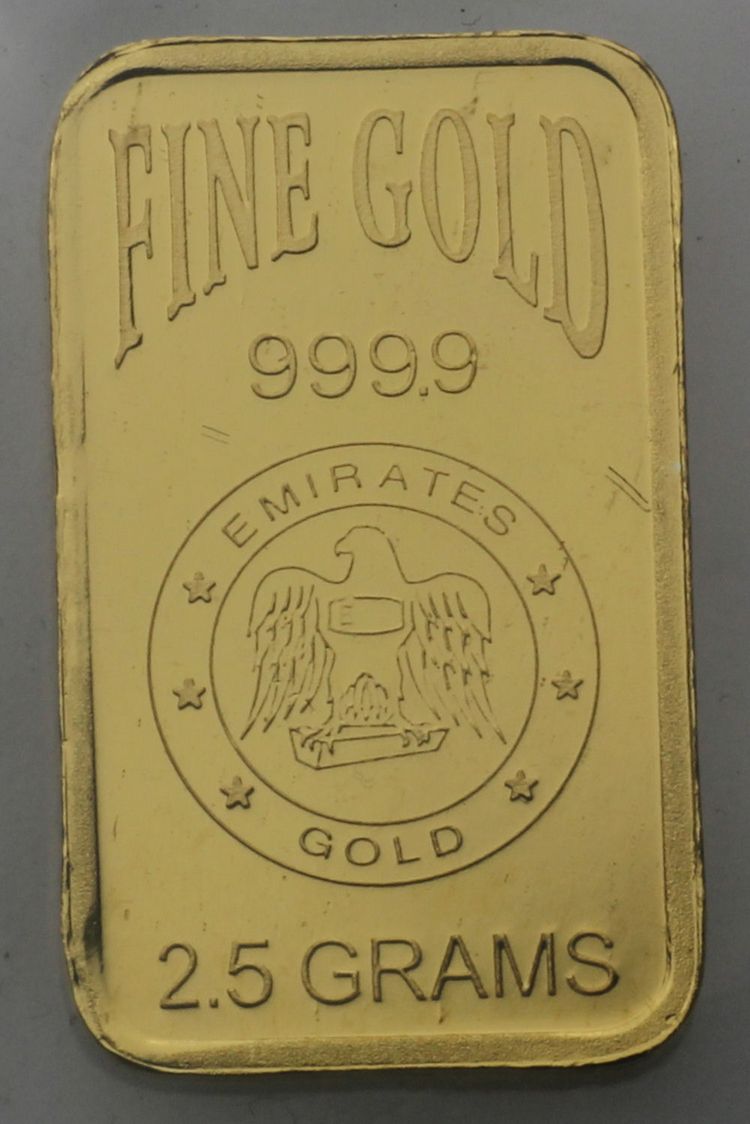 2,5g Emirates Gold Barren