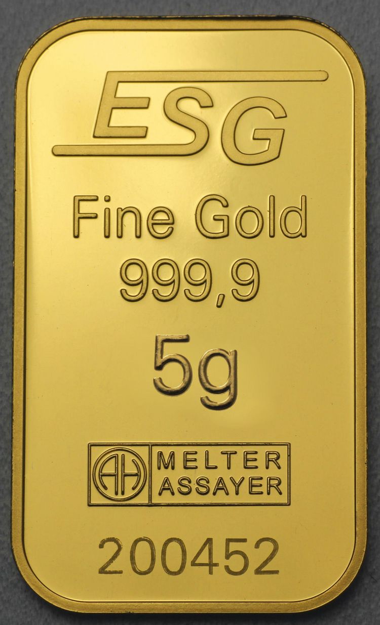 5g Goldbarren ESG