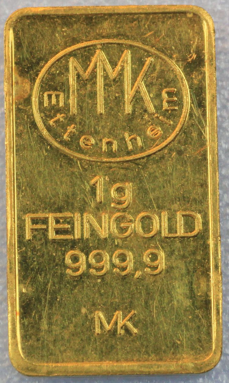 1g Feingold von MMK, Ettenheim