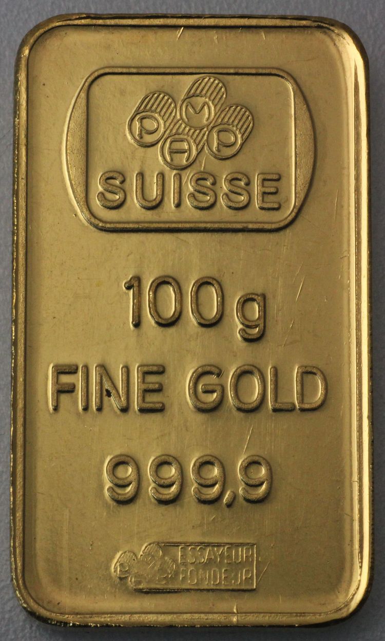 Pamp Goldbarren 100g Pamp Goldbarren 100g