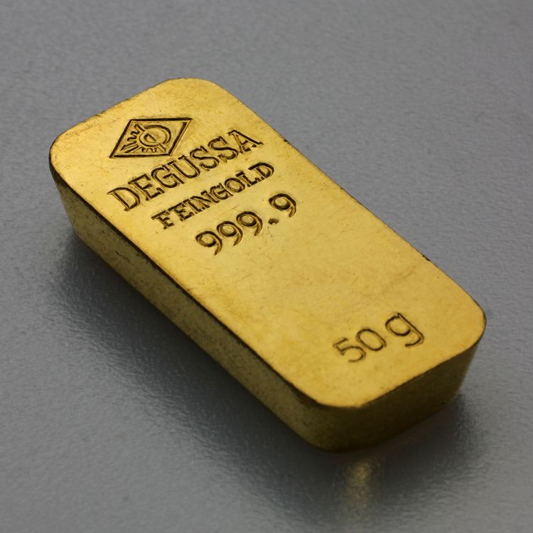 50g Degussa Sargbarren 50g Degussa Sargbarren