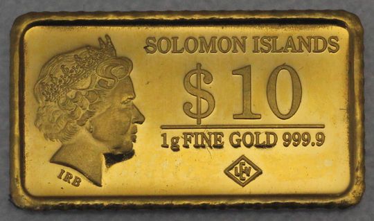 1g Goldmünzbarren Solomon Islands