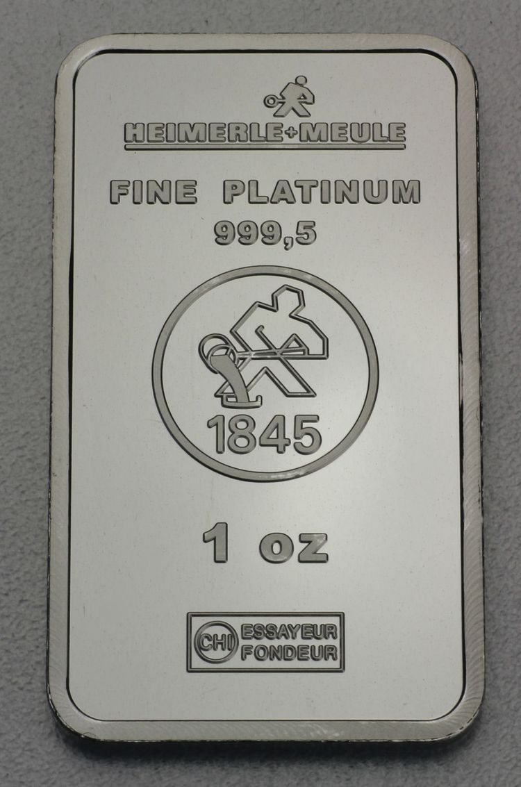 1 oz Platinbarren BARREN.de (Valcambi / Heimerle + Meule) 1 oz Platinbarren BARREN.de (Valcambi / Heimerle + Meule)