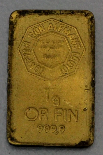 1g Goldbarren Lyon Frankreich