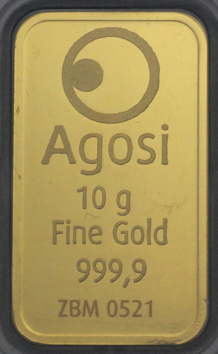 10g Goldbarren AGOSI